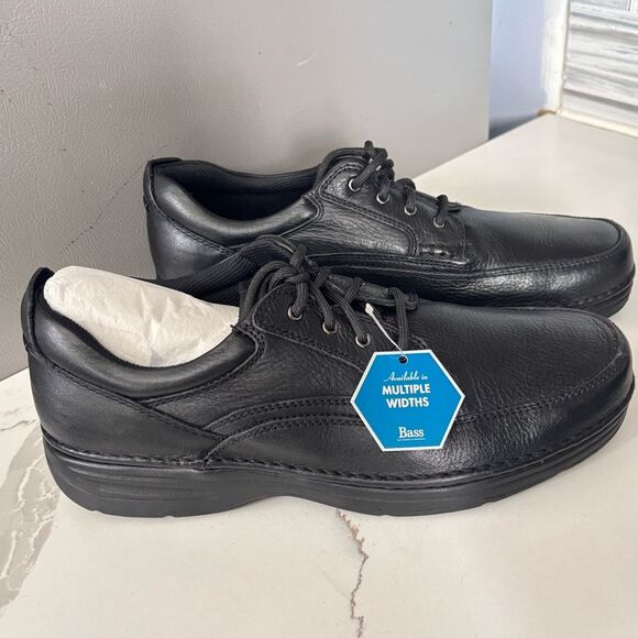 Bass Stanley Men’s Black Leather Upper Lace up Casual Shoes Oxfords Size 11.5M main image 12